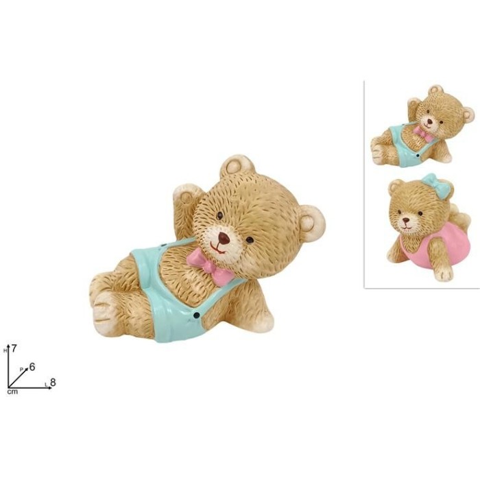 ORSETTO SEDUTO 8 CM 2 ASS.